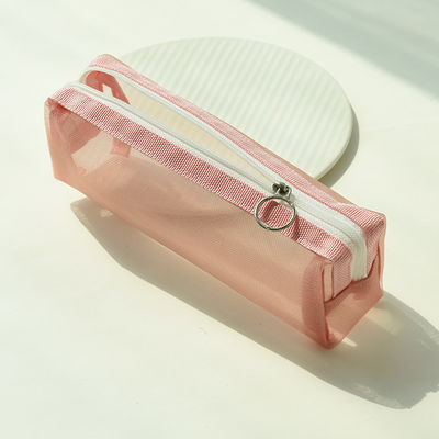 Studenti di esame speciale Cassa matita trasparente mesh sacchetto matita per cosmetici convenienza