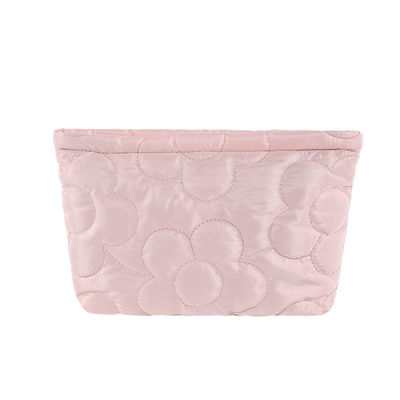 Sacchetto di conservazione impermeabile per trucco Puffer Sacchetto cosmetico in nylon trapunto per servizi igienici di viaggio