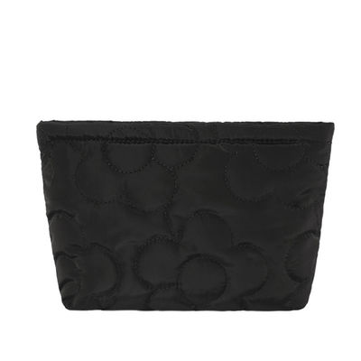 Sacchetto di conservazione impermeabile per trucco Puffer Sacchetto cosmetico in nylon trapunto per servizi igienici di viaggio