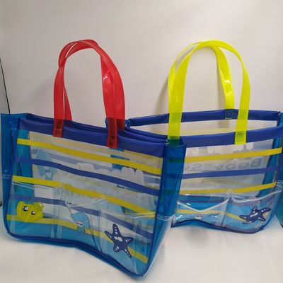 2024 Sacchetti da spiaggia in PVC trasparente e trasparente per prodotti essenziali della vita quotidiana