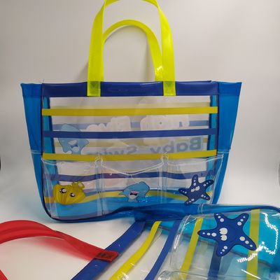 2024 Sacchetti da spiaggia in PVC trasparente e trasparente per prodotti essenziali della vita quotidiana