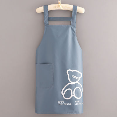 Apron per la vita quotidiana con logo personalizzato Tasche impermeabile poliestere cotone Pron cucina chef