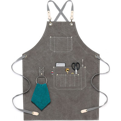 Apron in tela a schiena incrociata impermeabile per uso quotidiano Apron in denim per la vita quotidiana in un ristorante