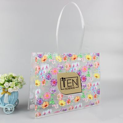 Borsa di PVC a colori personalizzati per bisogni di shopping alla moda e chiari