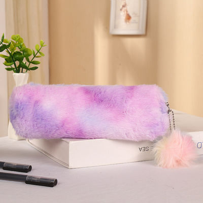 Plum Pen Learning Borsa di carta di velluto lunga ragazza cuore Borsa di matita di grande capacità