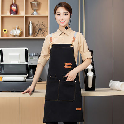 Logo personalizzato Apron in cotone impermeabile per la vita quotidiana in Hot Pot Ristorante Hotel cameriere