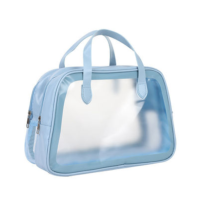 Nuova moda logo personalizzato stampato laser PVC sacchetto cosmetico olografico con cerniera