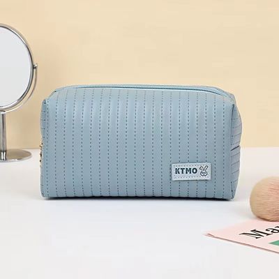 Borsa cosmetica per viaggi quotidiani Borsa per trucco in pelle personalizzata per articoli da bagno e cosmetici