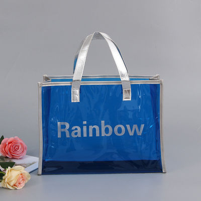 Sacchetto trasparente in PVC con gelatina, moda olografica, spalla per lo shopping, sacchetto di plastica per donne