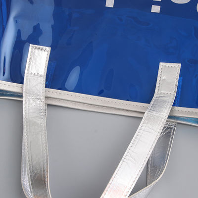 Sacchetto trasparente in PVC con gelatina, moda olografica, spalla per lo shopping, sacchetto di plastica per donne