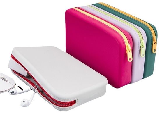 Borsa di stoccaggio per la produzione digitale con logo borsa cosmetica impermeabile spazzola per trucco in silicone