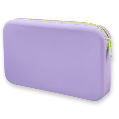 Borsa di stoccaggio per la produzione digitale con logo borsa cosmetica impermeabile spazzola per trucco in silicone