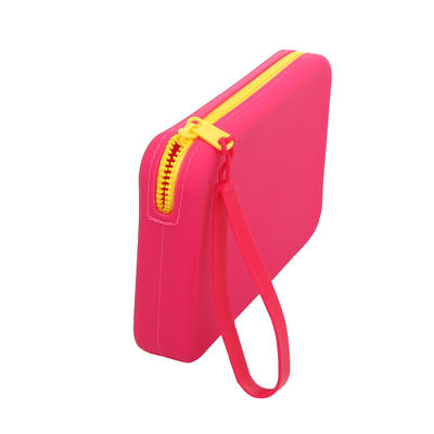 Borsa di stoccaggio per la produzione digitale con logo borsa cosmetica impermeabile spazzola per trucco in silicone