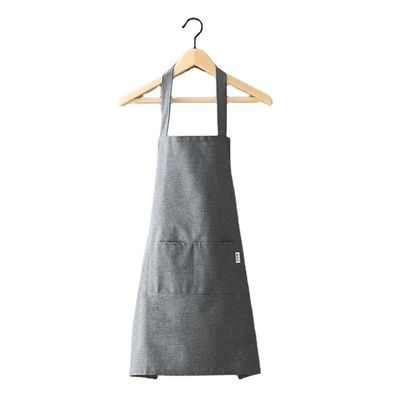 Nuovo grembiule alla moda per cucinare e giardinare in poliestere di cotone nero puro