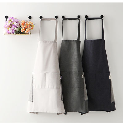Nuovo grembiule alla moda per cucinare e giardinare in poliestere di cotone nero puro