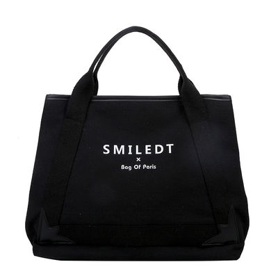 Logo personalizzato Viaggio Polyester Donna Spalla Canvas Beach Bag per lo shopping e il tempo libero
