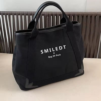 Logo personalizzato Viaggio Polyester Donna Spalla Canvas Beach Bag per lo shopping e il tempo libero