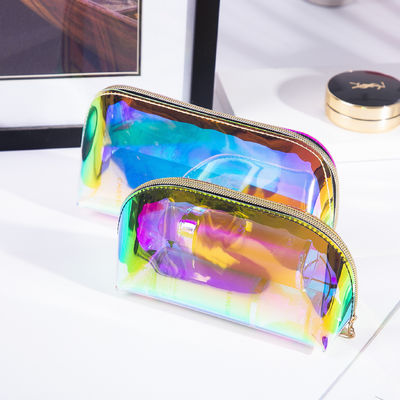 Logo personalizzato TPU Laser Cosmetic Bag stampato per lo stoccaggio portatile da Chic Ritzy