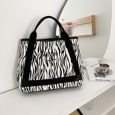 Logo personalizzato Viaggio Polyester Donna Spalla Canvas Beach Bag per lo shopping e il tempo libero