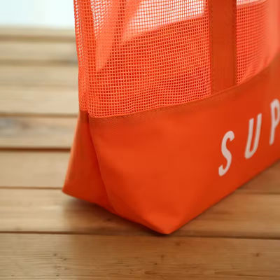 Materiale principale poliestere Custom Ultralight Large Personalized Beach Mesh Tote Bag