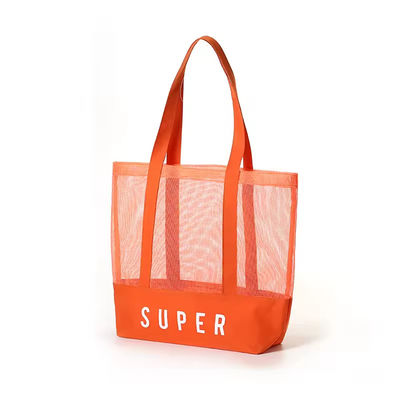 Materiale principale poliestere Custom Ultralight Large Personalized Beach Mesh Tote Bag