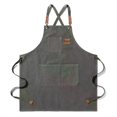 La vita quotidiana Chef Apron lavoro e utilità Logo personalizzato Apron utensile di tela di cotone con tasche