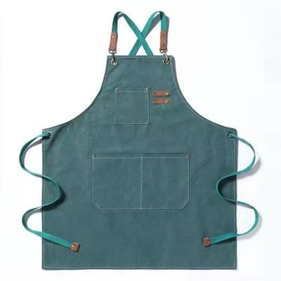La vita quotidiana Chef Apron lavoro e utilità Logo personalizzato Apron utensile di tela di cotone con tasche