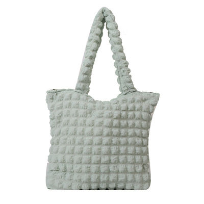 Personalità bolla fiore tappeto sotto le ascelle sacchetto per la spesa borsa nuvola rugosa per donne