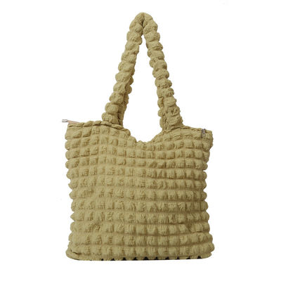 Personalità bolla fiore tappeto sotto le ascelle sacchetto per la spesa borsa nuvola rugosa per donne