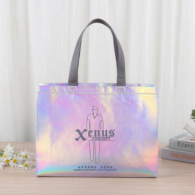 Borsa di alimentari laser non tessuta per i bisogni di acquisto quotidiani e colore personalizzato