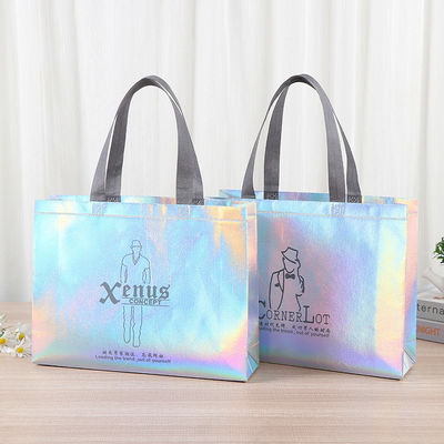Borsa di alimentari laser non tessuta per i bisogni di acquisto quotidiani e colore personalizzato