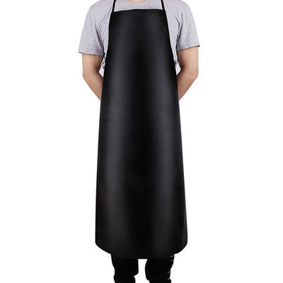 Custom Plain Long Bib PU cuoio cucina lavoro grembiule con accettabile OEM / ODM