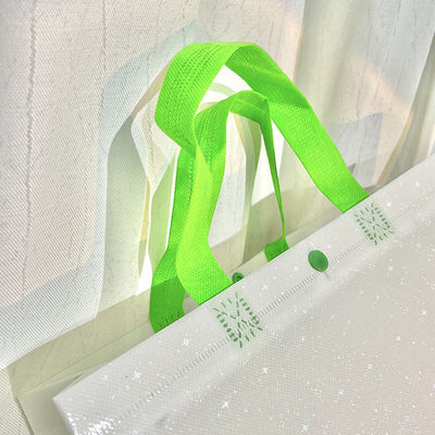 Borsa Tote non tessuta con angoli curvi e colore personalizzato Eco shopping personalizzato