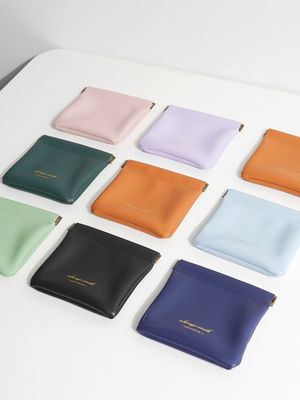 Logo personalizzato Stampa piccolo sacchetto da cuoio PU con modello di lettere e logo personalizzato