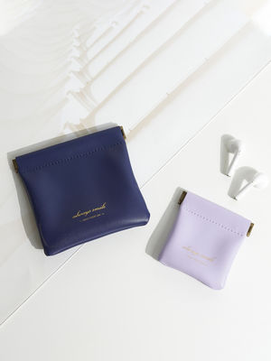 Logo personalizzato Stampa piccolo sacchetto da cuoio PU con modello di lettere e logo personalizzato