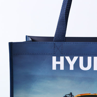 Borsa non tessuta laminata eco-friendly di medie dimensioni per boutique di shopping personalizzato