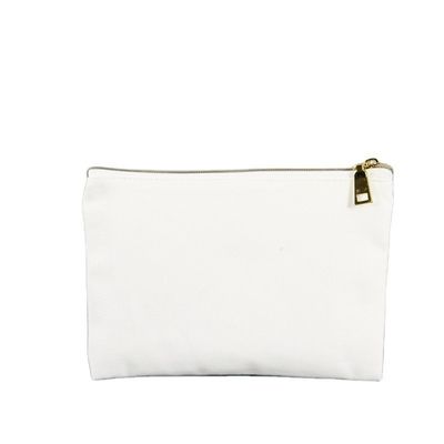 Logo personalizzato Canvas Pencil Bag Organizzatore perfetto per viaggi articoli da bagno e trucco