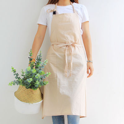 OEM/ODM Accettabile Custom Design Apron di lino di cotone per cucina Cucina Chef Housekeeping
