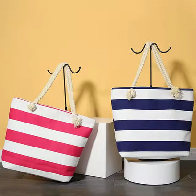 Borsa da bagno casual per donna con due maniglie Borsa da mano in tela a colori