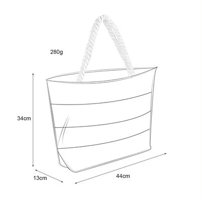 Borsa da bagno casual per donna con due maniglie Borsa da mano in tela a colori