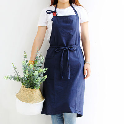 OEM/ODM Accettabile Custom Design Apron di lino di cotone per cucina Cucina Chef Housekeeping