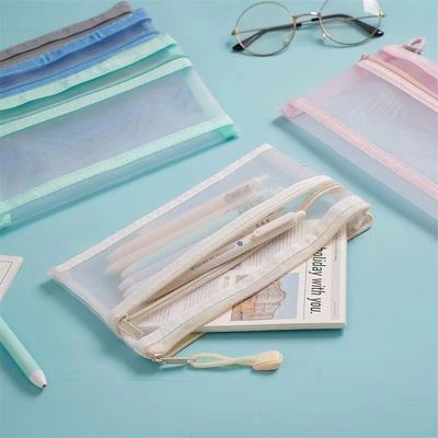 La vita quotidiana scolastica Borse a maglia personalizzate Borse per trucco Organizzatore di viaggi cosmetici Borse di deposito