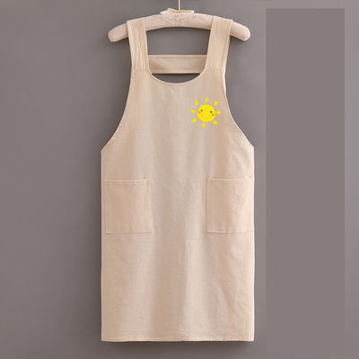 Logo personalizzato tela Chef cotone Unisex Uniforme grembiule per cucina commerciale barbiere salone