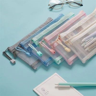 La vita quotidiana scolastica Borse a maglia personalizzate Borse per trucco Organizzatore di viaggi cosmetici Borse di deposito