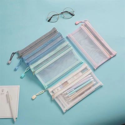 La vita quotidiana scolastica Borse a maglia personalizzate Borse per trucco Organizzatore di viaggi cosmetici Borse di deposito