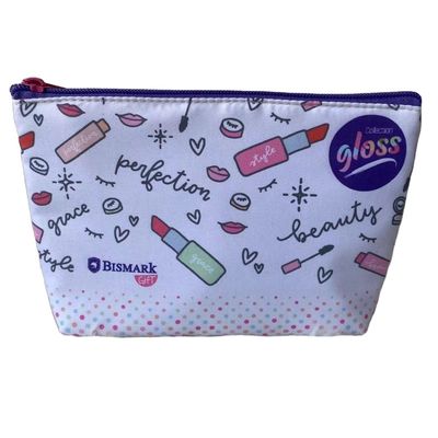 Acquisti Promozione Bellezza Poliestere Zipper Travel Makeup Cosmetici Borsa Medium Size