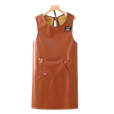 Unisex Industria pesante in cuoio originale grembiule da lavoro per cuoco macellaio metalmeccanico falegname