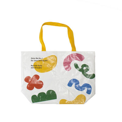 Sacchetto di tessuto in PP eco-compatibile con design personalizzato ad uso pesante stampato a colori pieni stratificato