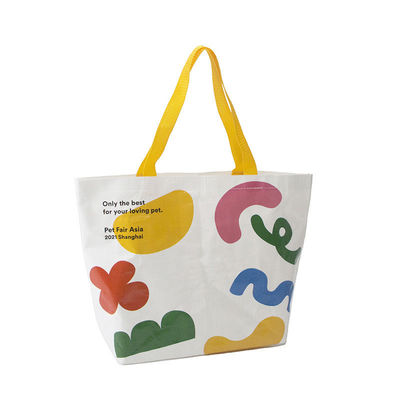 Sacchetto di tessuto in PP eco-compatibile con design personalizzato ad uso pesante stampato a colori pieni stratificato