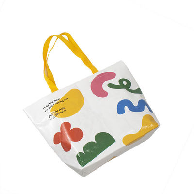 Sacchetto di tessuto in PP eco-compatibile con design personalizzato ad uso pesante stampato a colori pieni stratificato